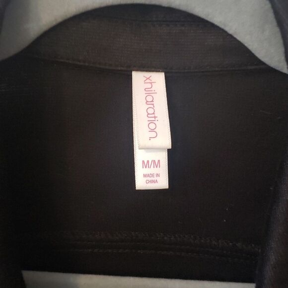 Xhileration Jacket Womens Medium Front Asymmetric Zip Moto Bomber - Picture 2 of 7